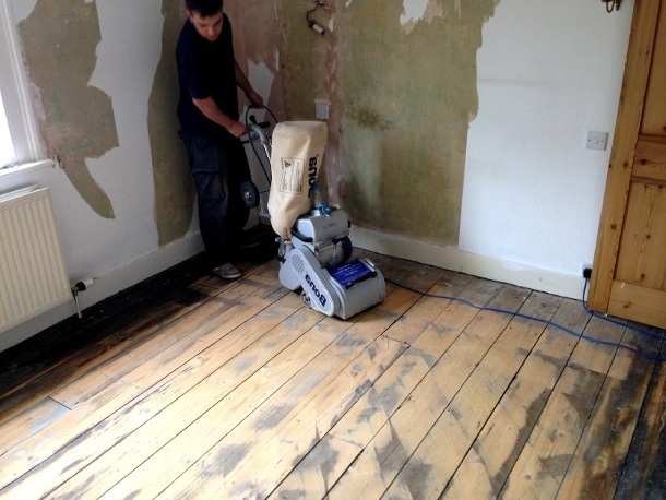 wood floor sanding redbridge